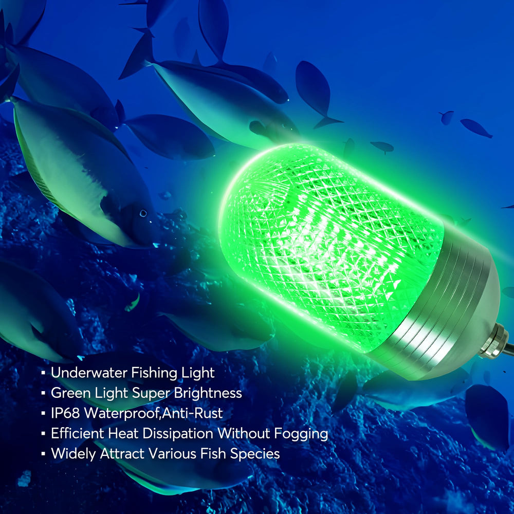 Eco-friendly, energy-saving underwater fishing light for night fishing