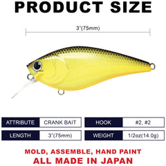 LUCKY CRAFT Fat CB BDS3 146 to Chart - side profile
