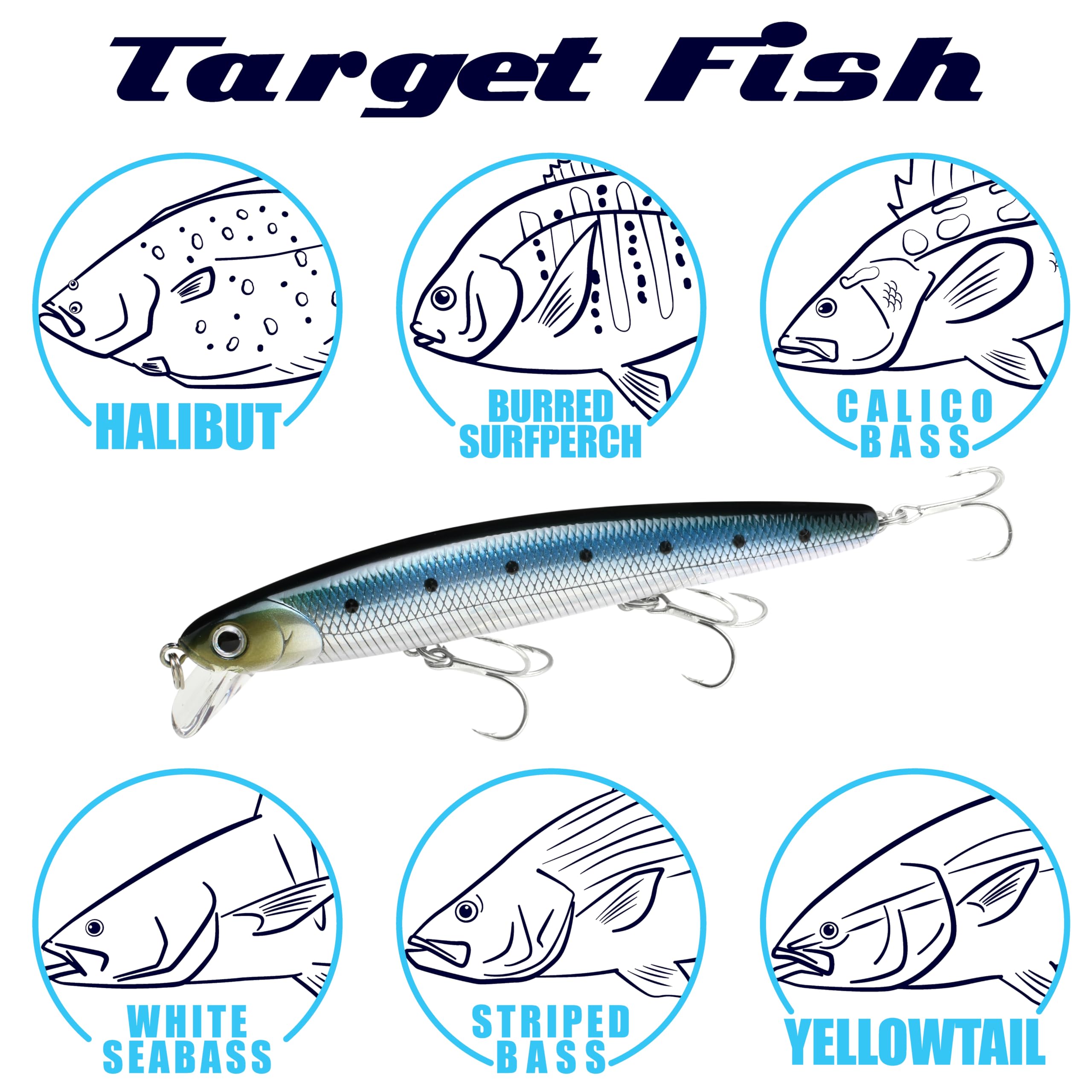 Color options help adapt to light and water conditions for better visibility