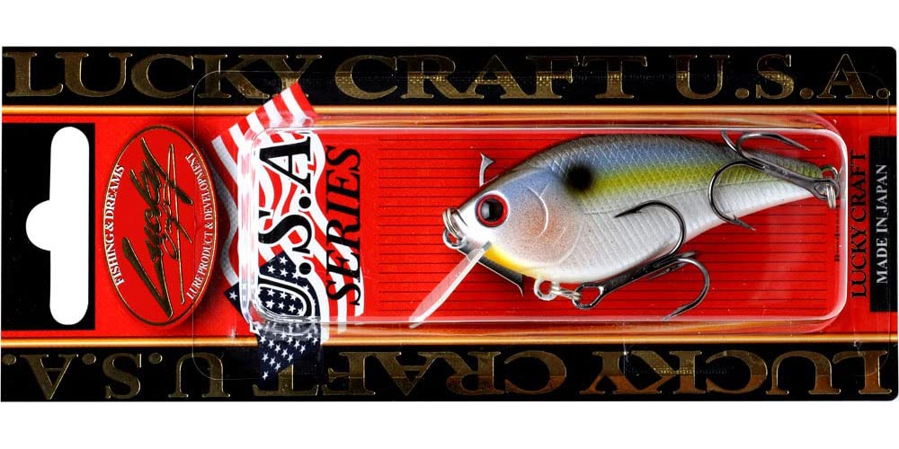 Close-up of LUCKY CRAFT KJ Flat 1.5 183 Pearl Threadfin Shad