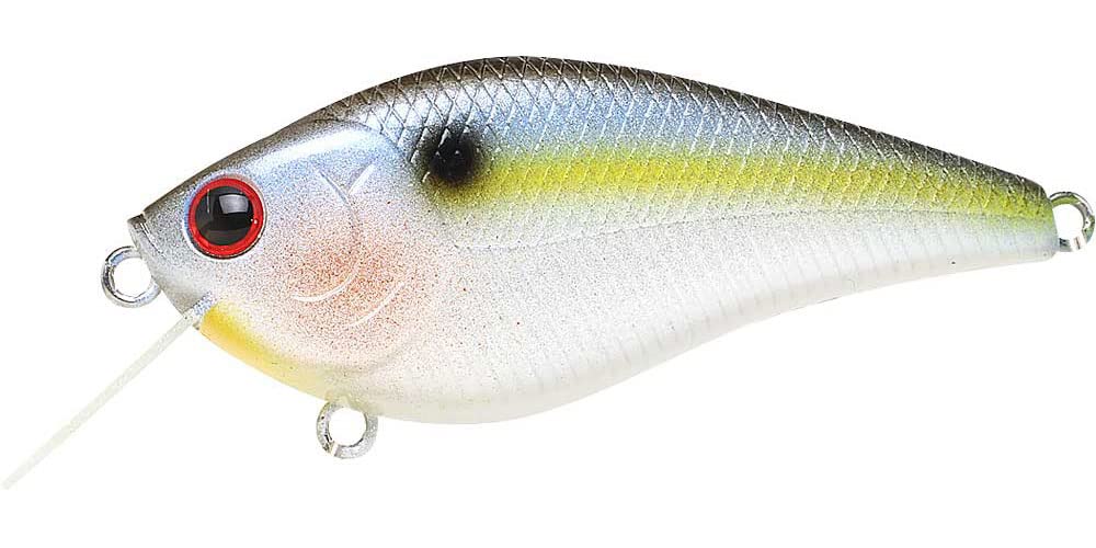 LUCKY CRAFT KJ Flat 1.5 183 Pearl Threadfin Shad in water