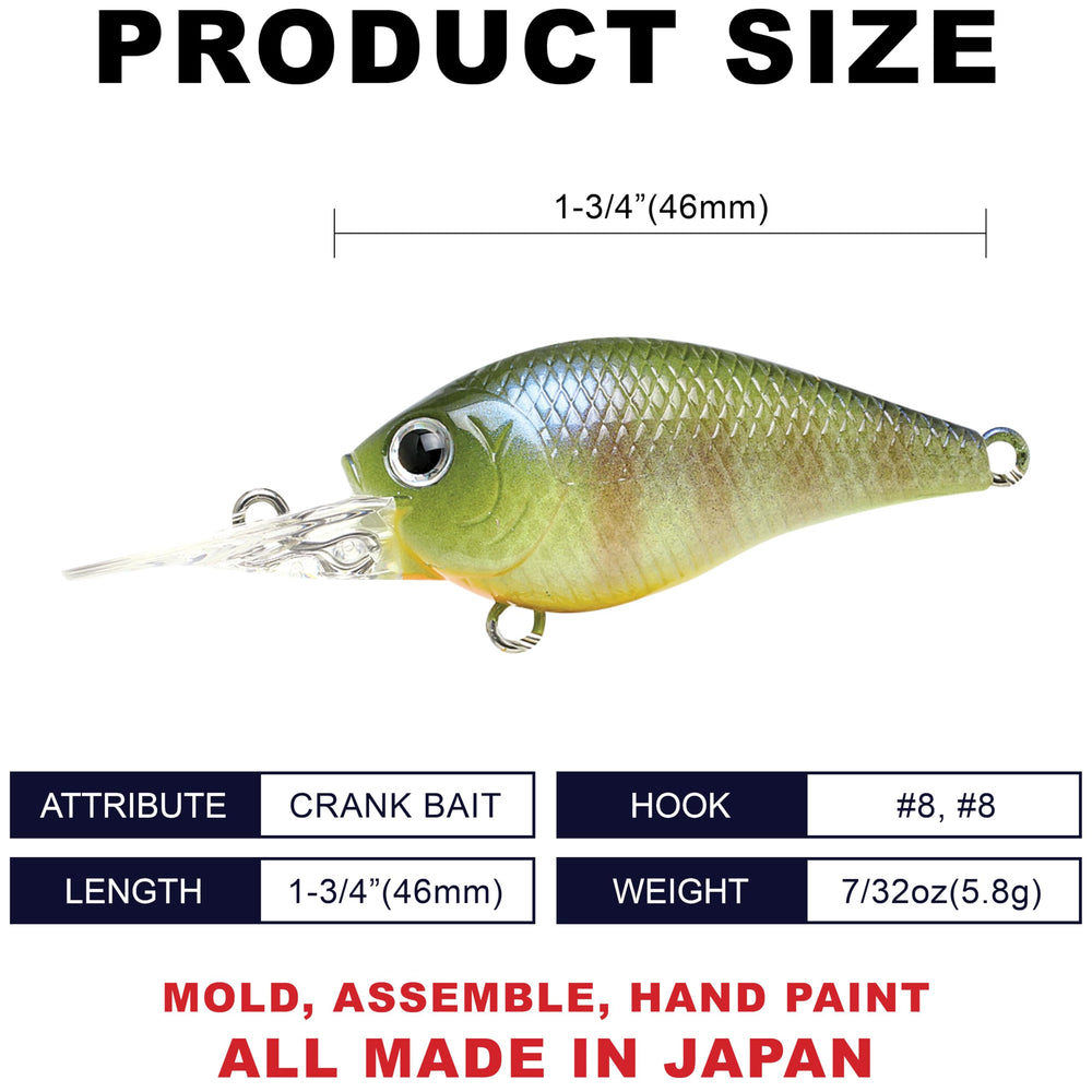 LC 0.5DD ~Silent~ crankbait with oversized deep-diving bill