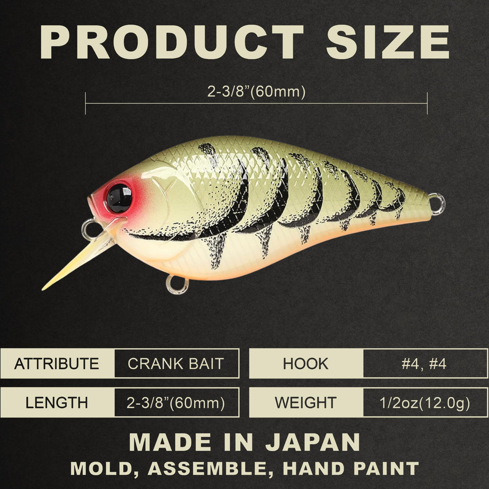 Lucky Craft LC 1.5 floating crankbait designed for shallow water control