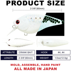 Lucky Craft LC-1.5 floating crankbait designed for shallow water control and strong reaction strikes.