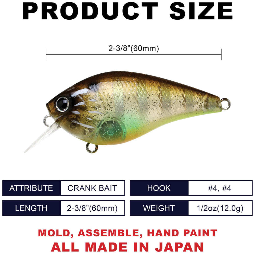 Lucky Craft LC 1.5 Silent Crankbait action shot highlights tight wobble near structure.