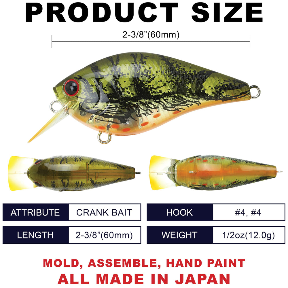 LUCKY CRAFT LC 1.5 silent crankbait dive-depth image for quick four-foot depth.
