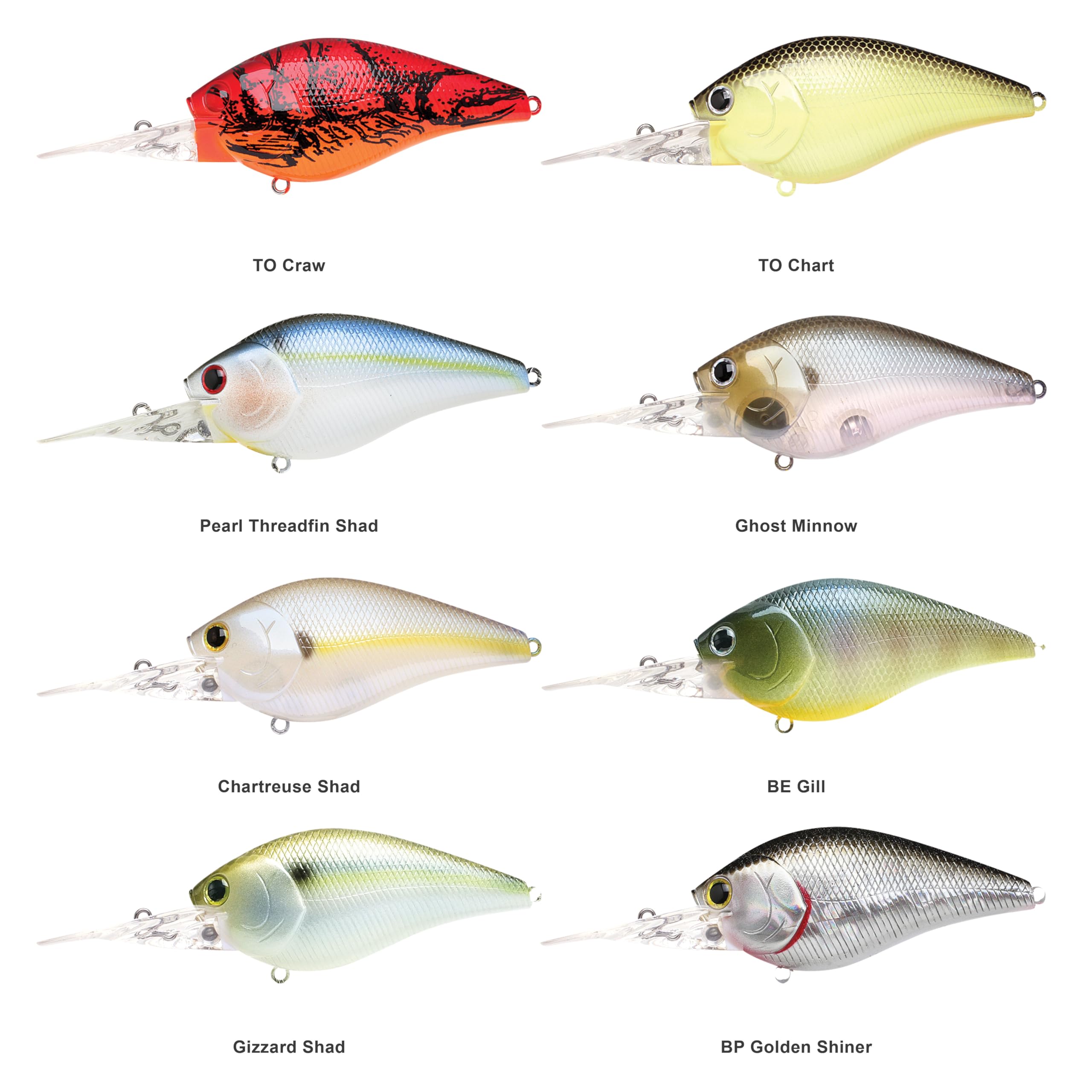 Lure side profile showing floating action and 5 ft depth