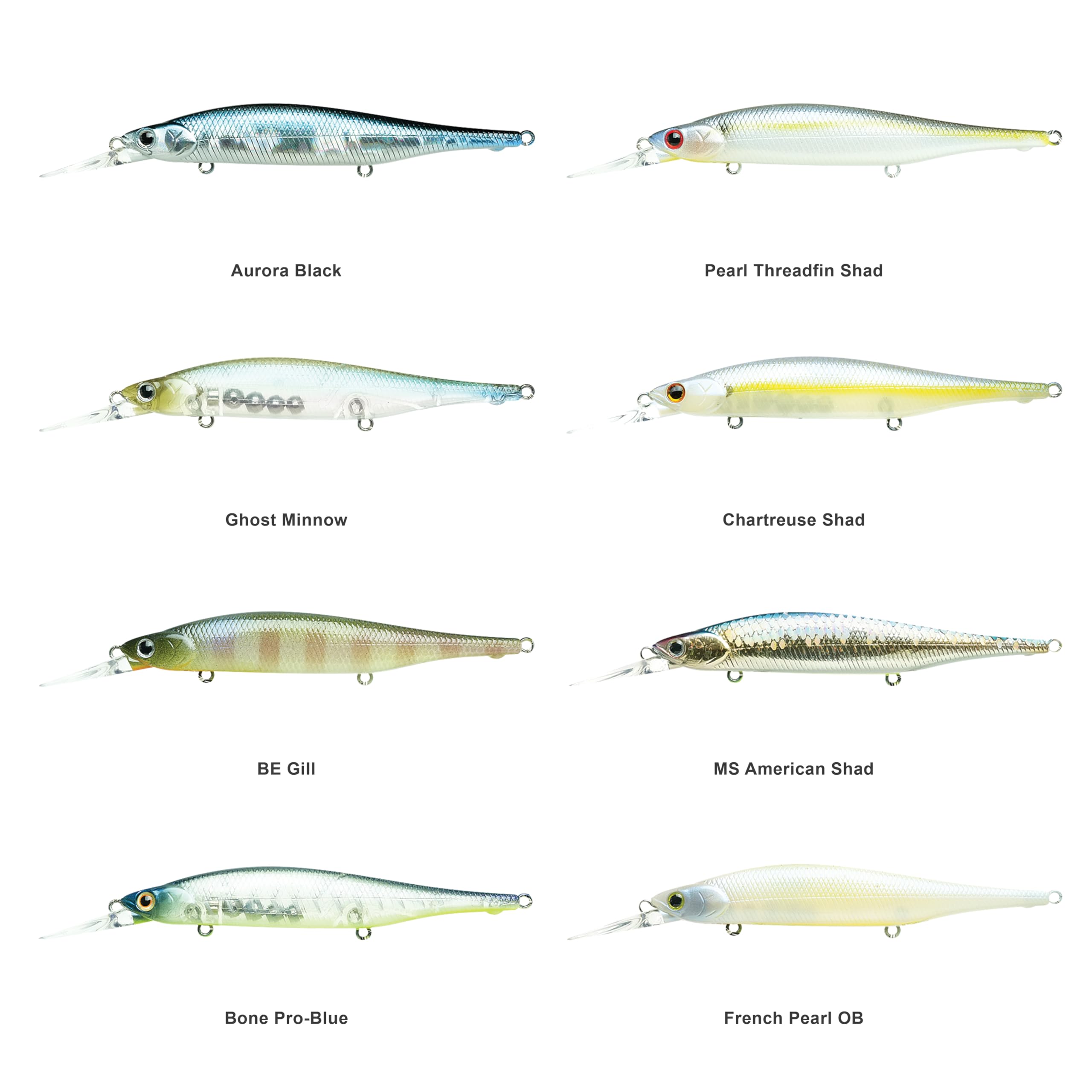 LUCKY CRAFT Lightning Pointer 100DD close-up reveals sharp treble hooks