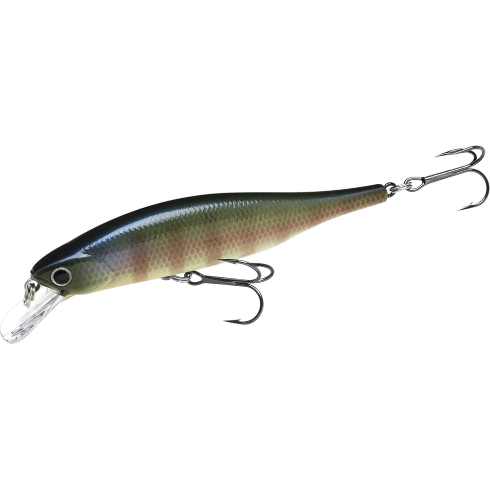 LUCKY CRAFT Lightning Pointer 98XR front view, long-cast jerkbait for bass and walleye