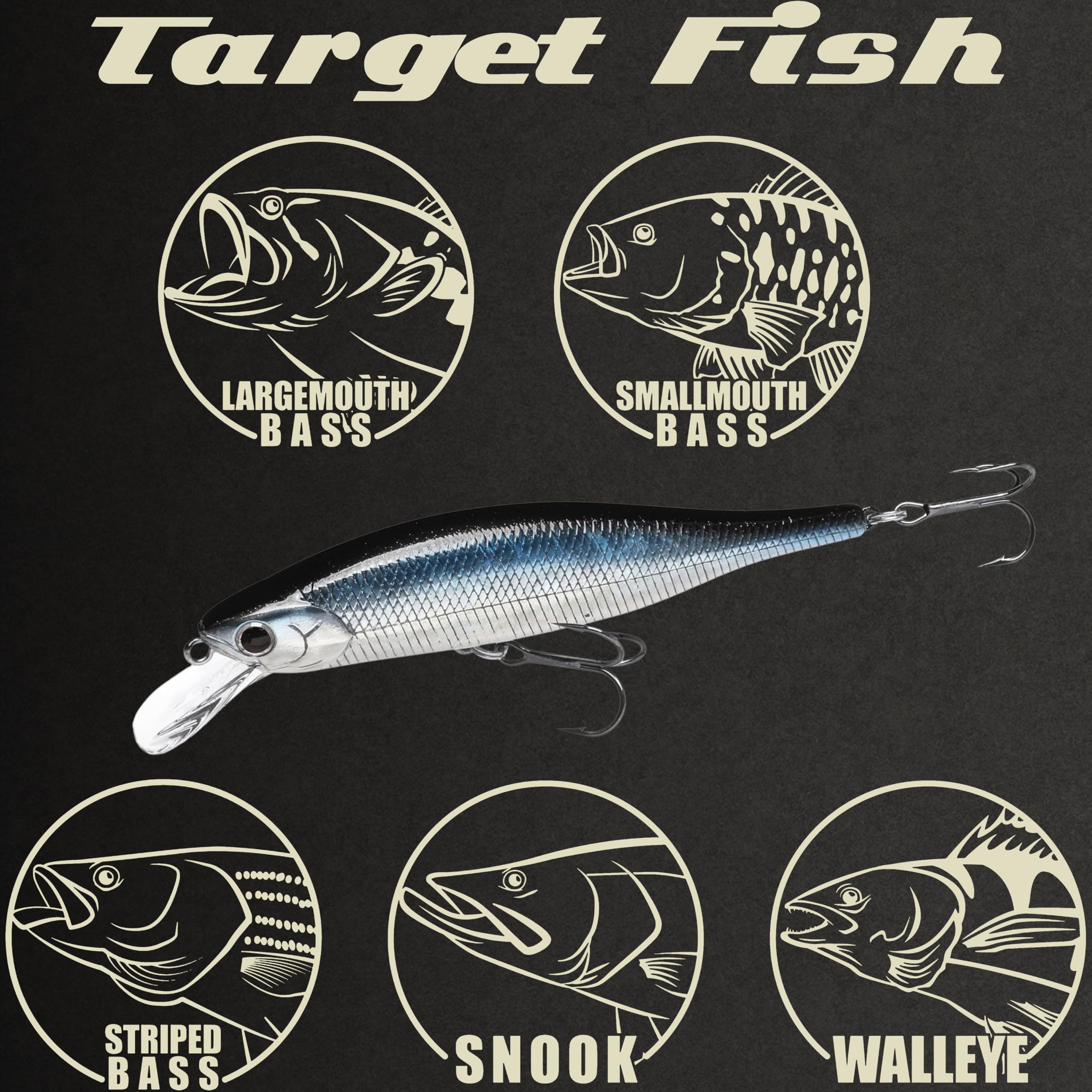 LUCKY CRAFT Lightning Pointer 98XR is hand-painted in Japan with a premium finish.