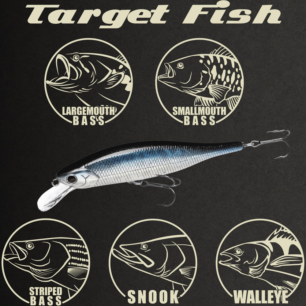 LUCKY CRAFT Lightning Pointer 98XR is hand-painted in Japan with a premium finish.