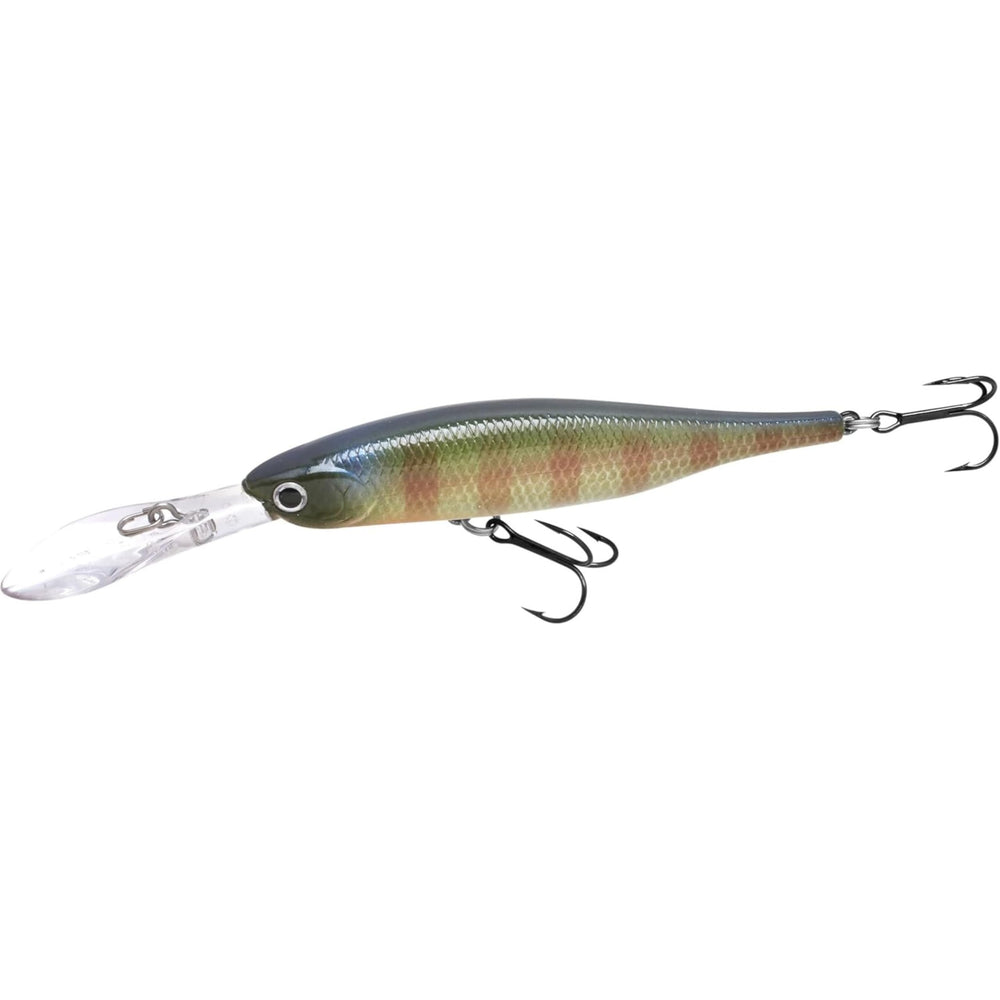 Lucky Craft Lightning Staysee 90SP front view with lifelike wobble to attract bass.