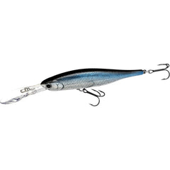 LUCKY CRAFT Staysee 90SP Aurora Black side view shows lifelike profile for aggressive strikes.