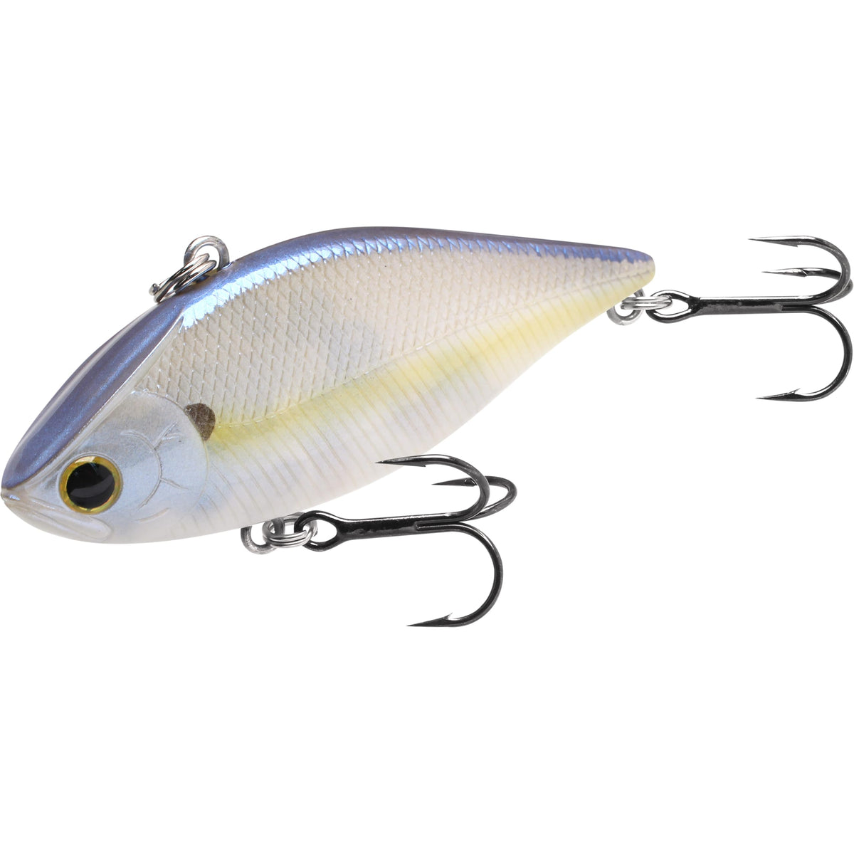 LUCKY CRAFT LV-150 chartreuse shad lipless crankbait in action for bass.