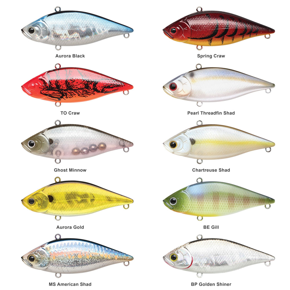 LUCKY CRAFT LV-500 MAX hook assembly presents sharp treble hooks for secure hooksets.