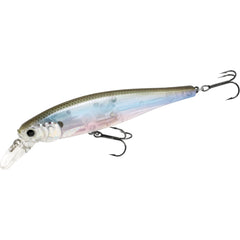 LUCKY CRAFT Pointer 100 with 283 Silver Cheek Ghost Minnow finish attracts bass in clear water