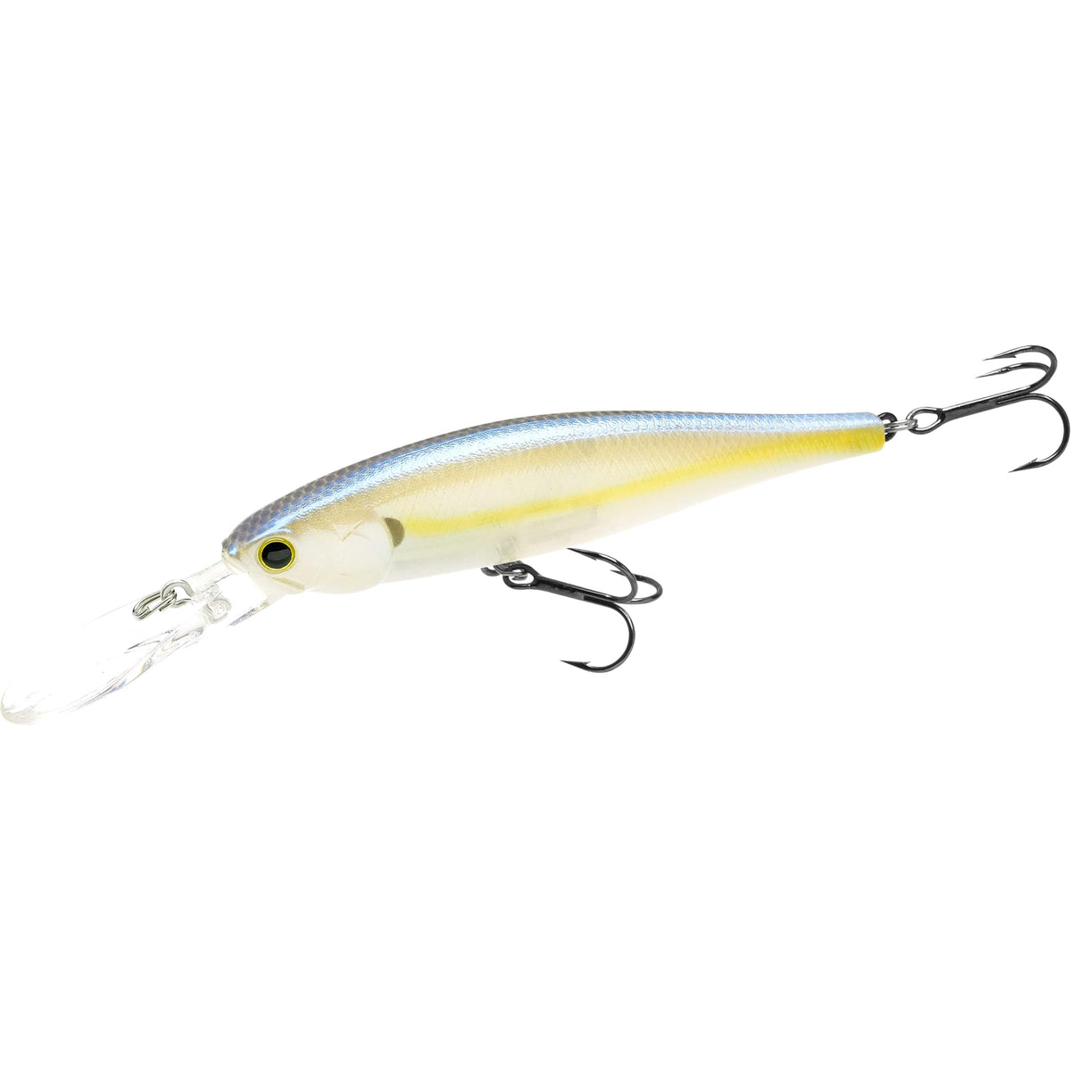 LUCKY CRAFT Pointer 100DD 4-inch chartreuse shad bass and trout lure – top view
