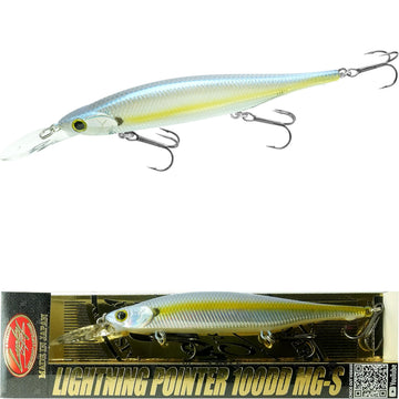 LUCKY CRAFT Pointer 100DD chartreuse shad deep diving to reach deeper bass and trout