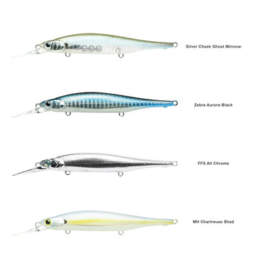 LUCKY CRAFT Pointer 100DD chartreuse shad stealthy approach reduces sonar detection