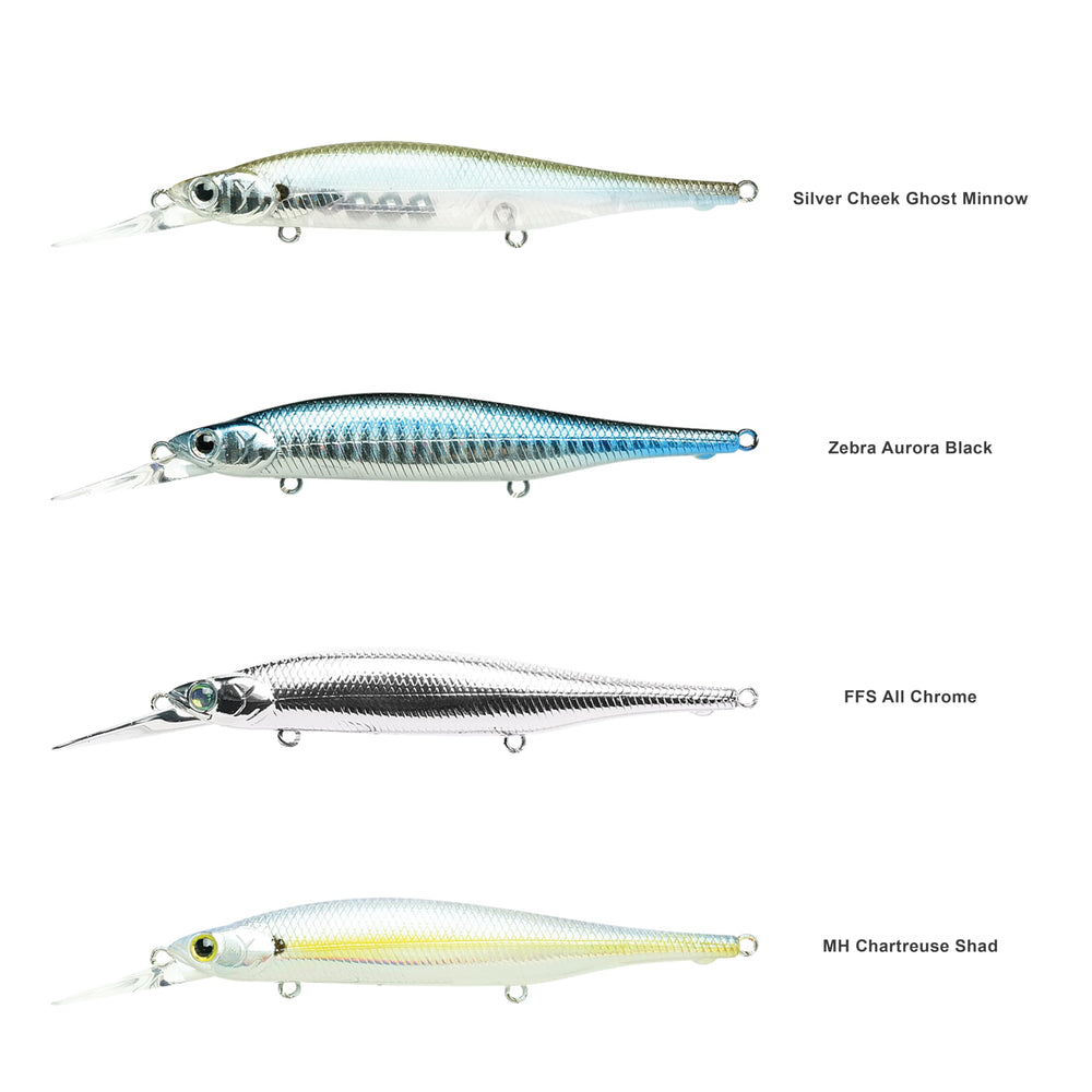 LUCKY CRAFT Lightning Pointer 100DD FFS compatibility boosts sonar-friendly depth targeting.