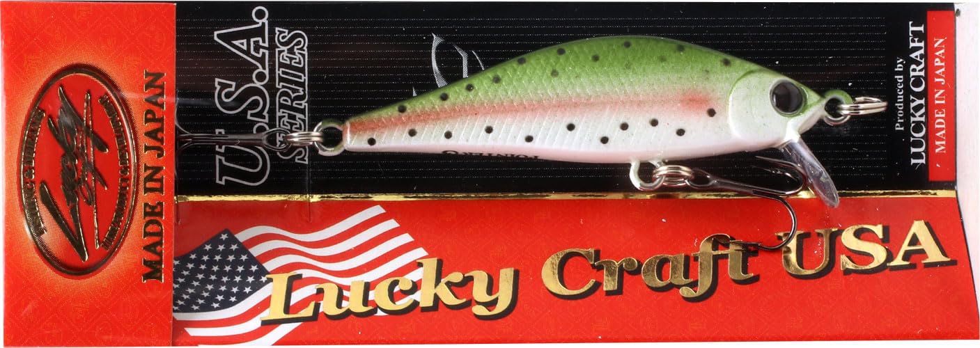 LUCKY CRAFT Pointer 50S side-to-side action shown during slow retrieves for wary trout.