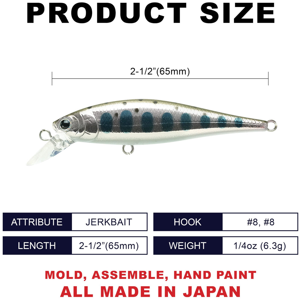 Pointer 65S Sinking Trout Lure – side profile