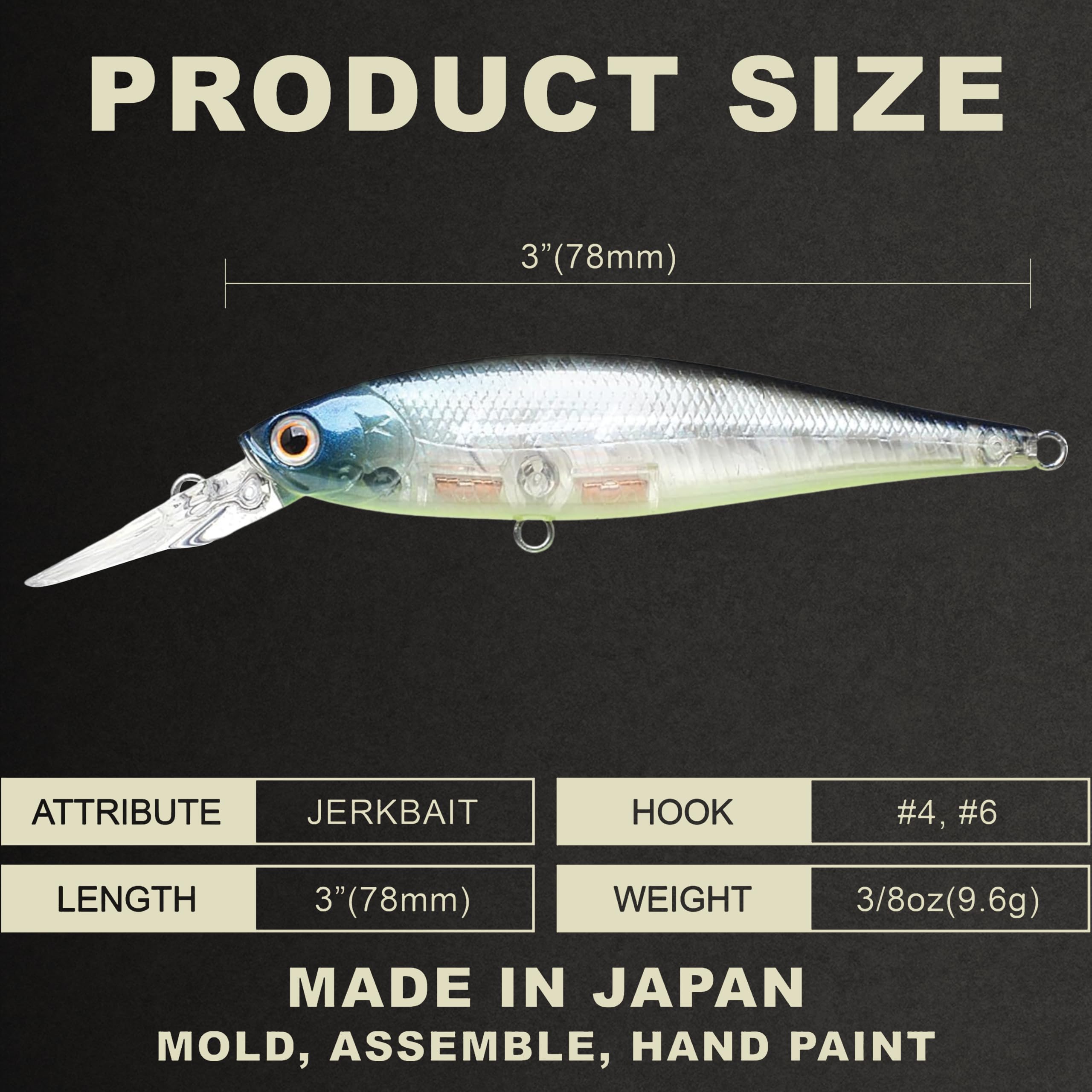 Lucky Craft Pointer 78DD bass pause vibration energizes strikes.