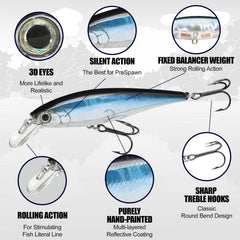 LUCKY CRAFT Pointer 78SP lure with treble hooks designed for reliable strikes.