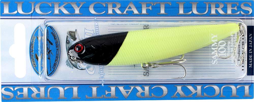 LUCKY CRAFT Sammy 100 lake bass action image showing walk-the-dog motion and casting range