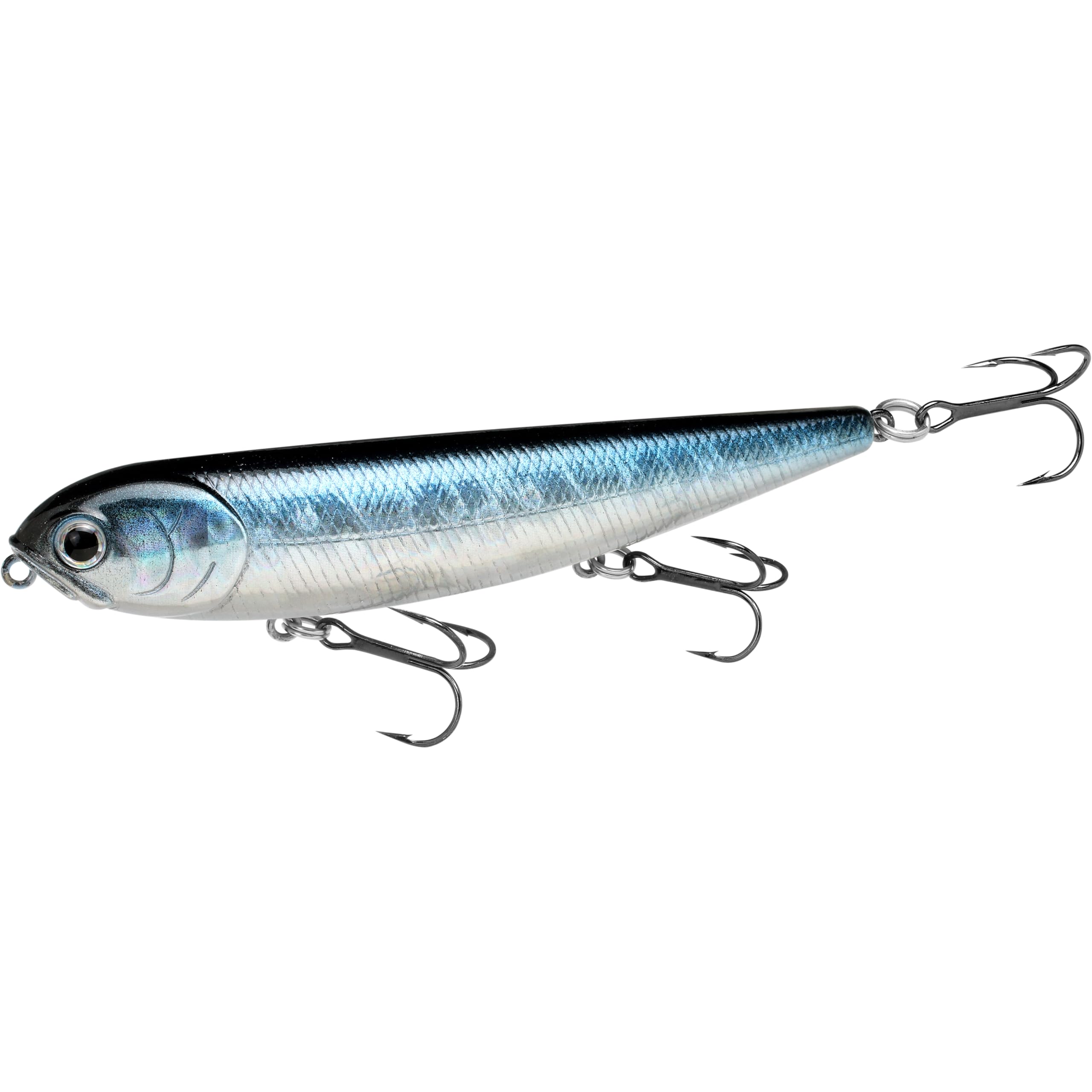 LUCKY CRAFT Sammy 105 topwater lure performing walk-the-dog action to attract bass and trout
