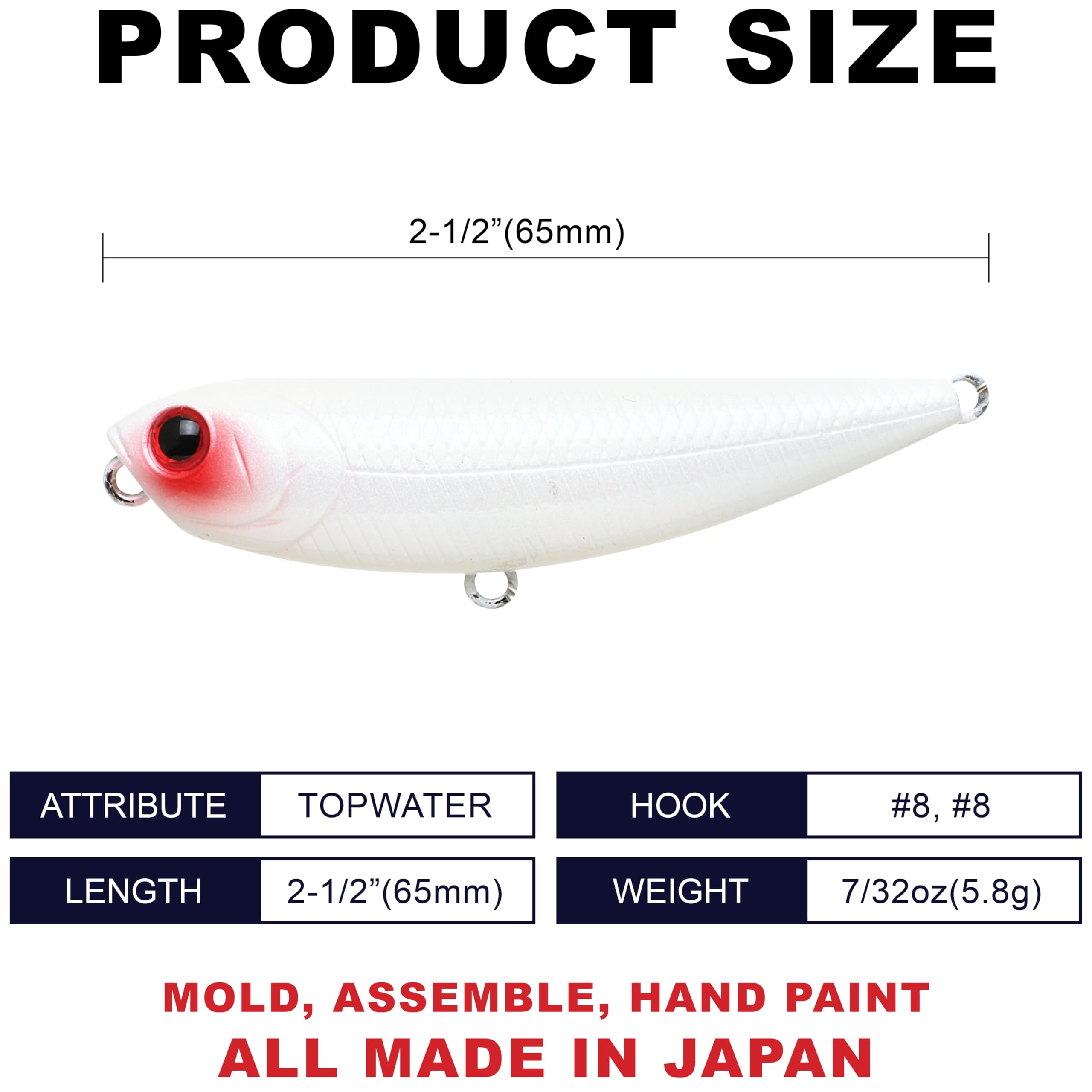 LUCKY CRAFT Sammy 65 compact lure mimicking small forage for trout and bass.