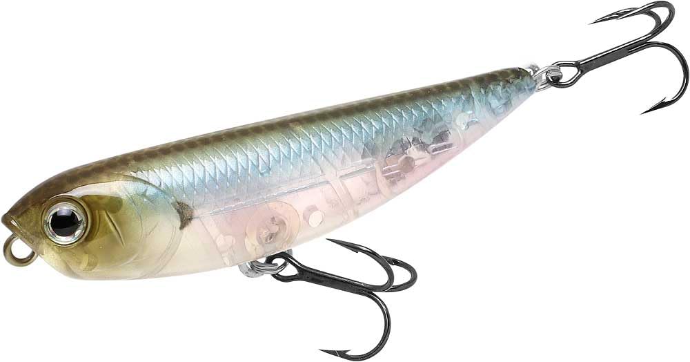 Lucky Craft Sammy 65 topwater lure in action for walk-the-dog retrieves.