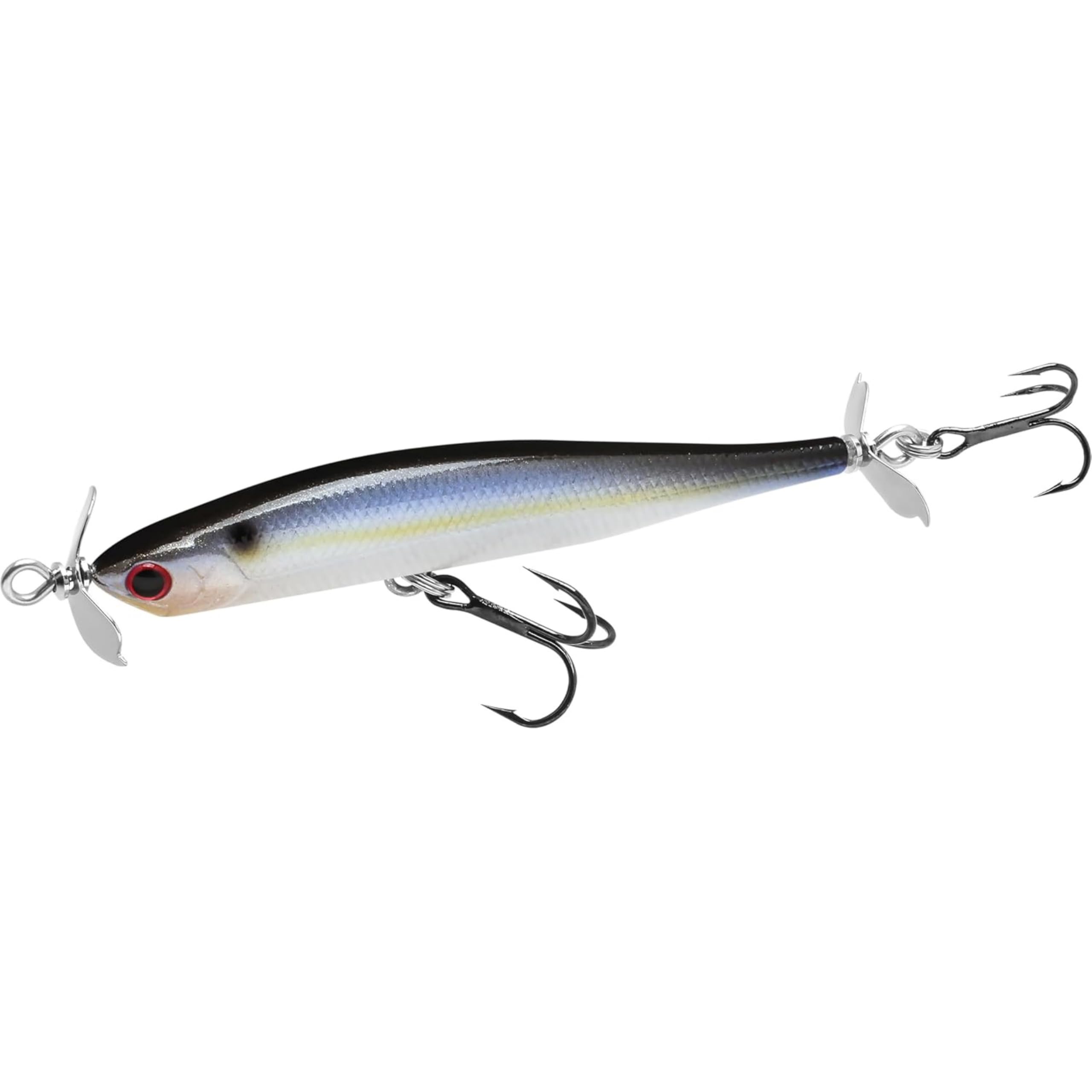 LUCKY CRAFT Screw Pointer 80/183 Pearl Threadfin Shad lure top view