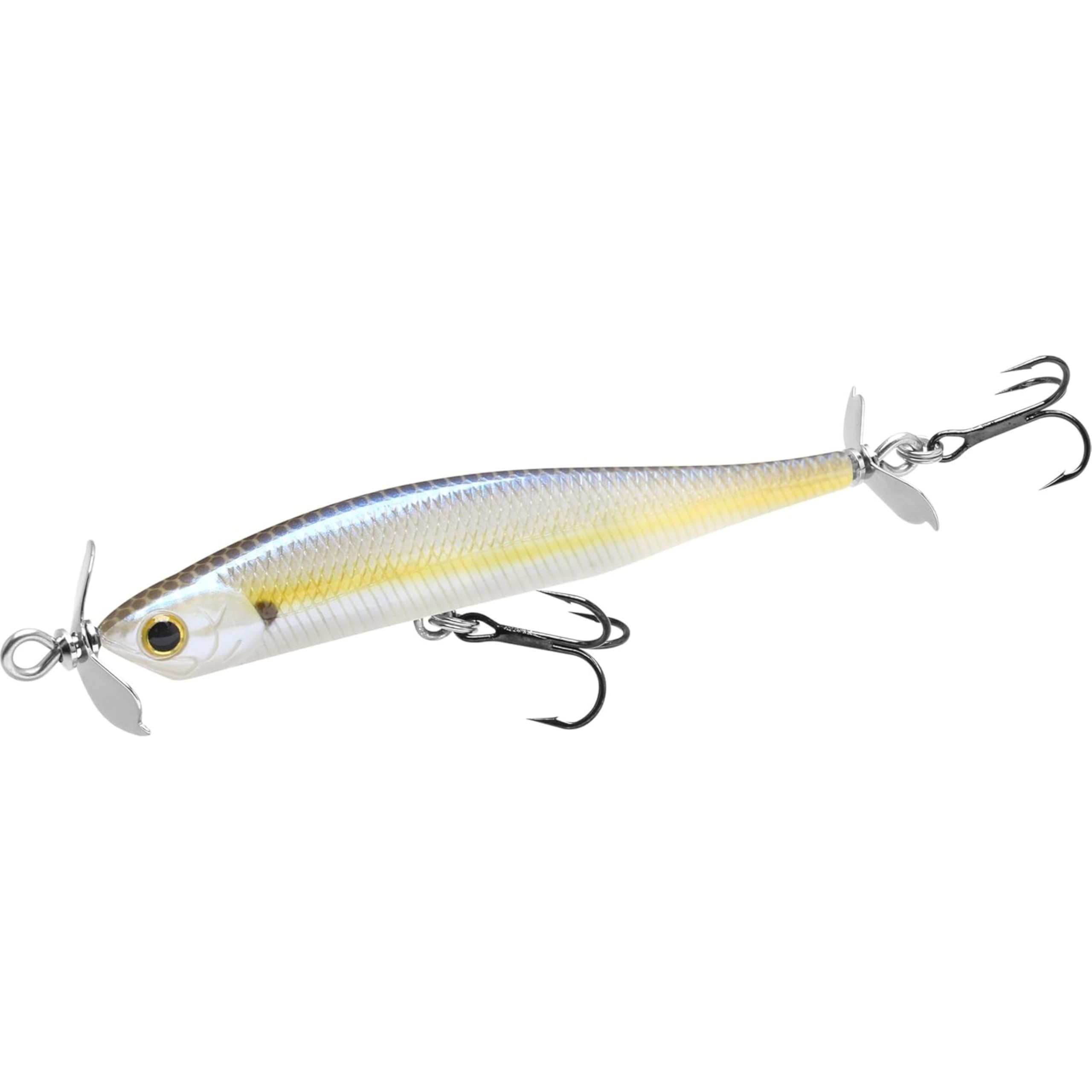 LUCKY CRAFT Screw Pointer 80 Chartreuse Shad lure side view