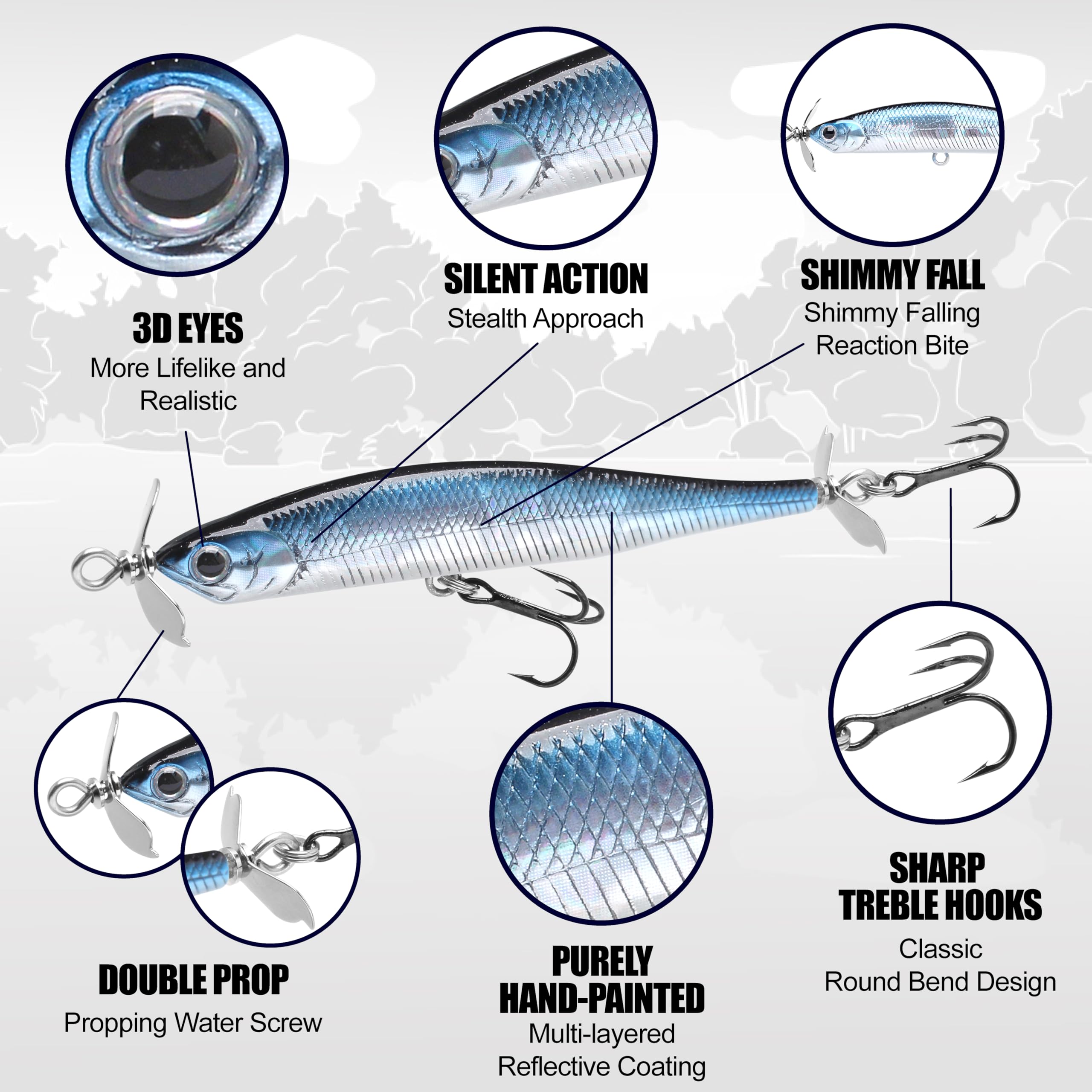 LUCKY CRAFT Screw Pointer slow-sinking dive with shimmy for deep-water bites