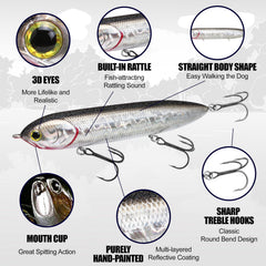 LUCKY CRAFT Super Sammy 126 bottom view, hook alignment for reliable strikes.