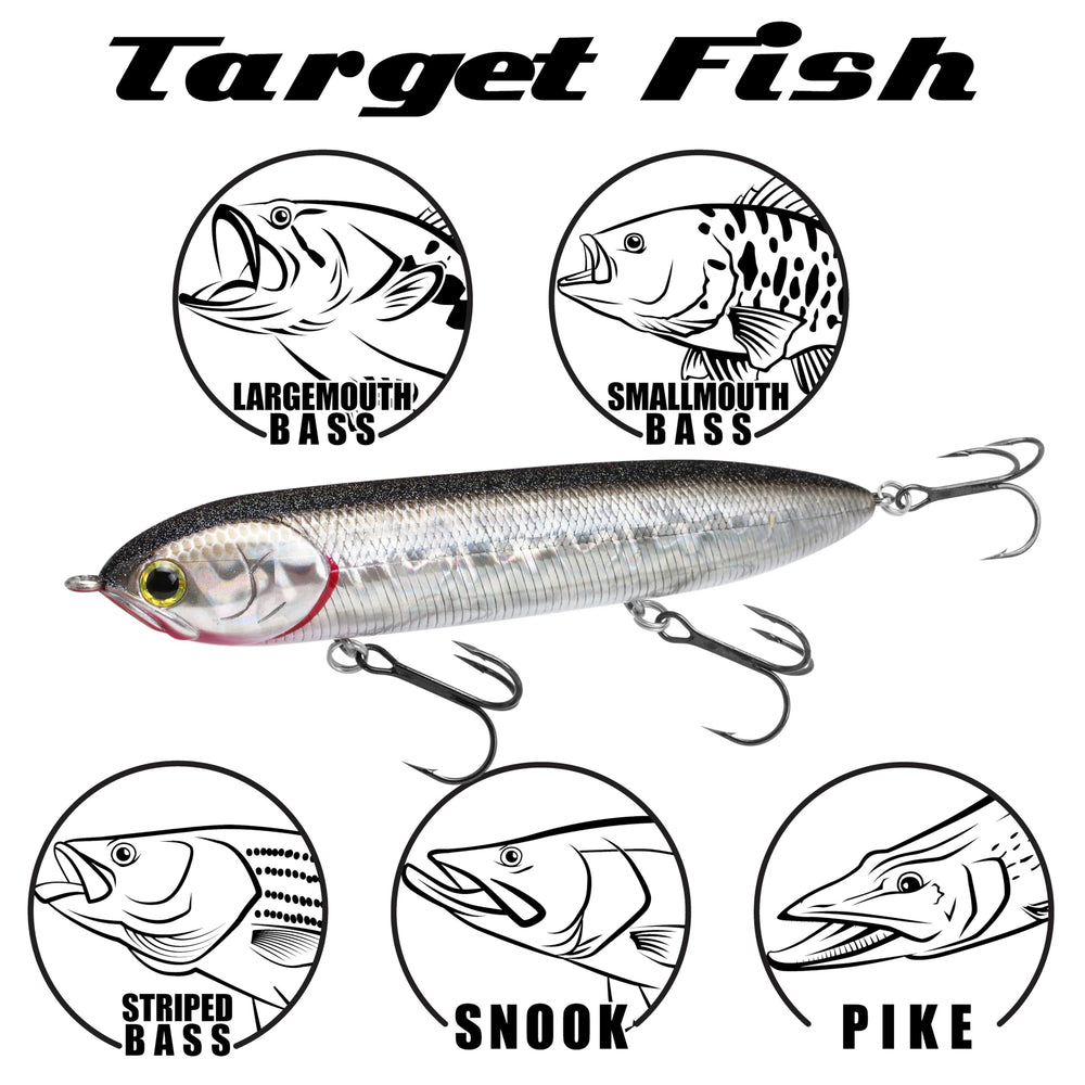 LUCKY CRAFT Super Sammy 126 hook assembly with triple VMC hooks for versatility.