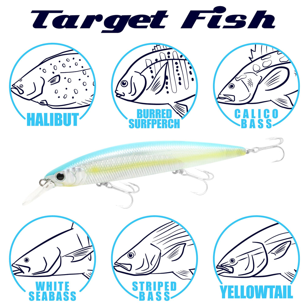 Color options for murky water, clear water, and low-light conditions
