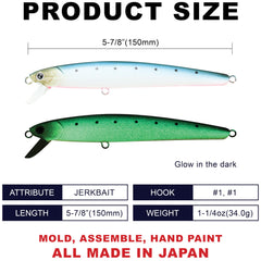 FlashMinnow 150SR side view highlighting 5.25 inch length
