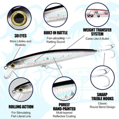 Premium VMC hooks on FlashMinnow 150SR