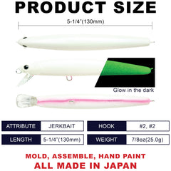 SW-FM130MR-711CRBY Flash Minnow 130MR angled view