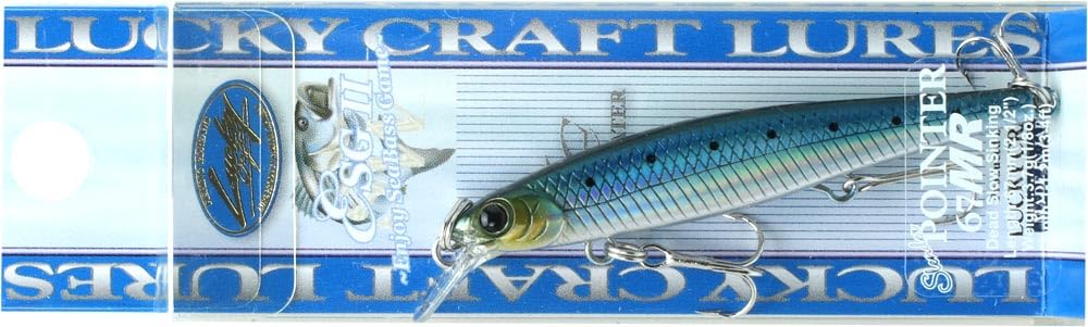 LUCKY CRAFT SW Slender Pointer 67MR S close-up, showing reflective finish for lure visibility and triggers more strikes
