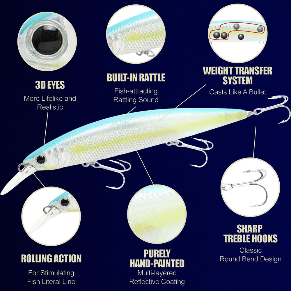 Close-up of 115MR Sexy Smelt color lure