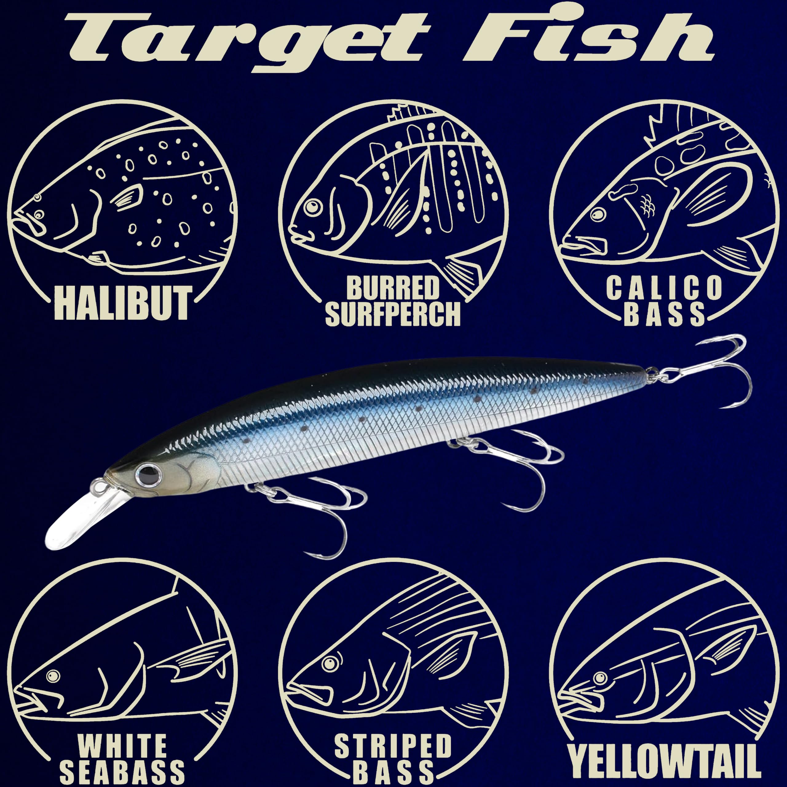 In-water use image of Surf Pointer 115MR attracting fish in surf conditions