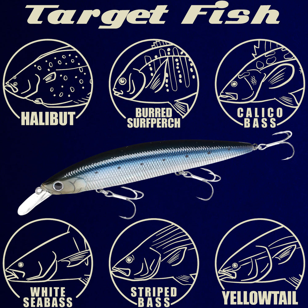 In-water use image of Surf Pointer 115MR attracting fish in surf conditions