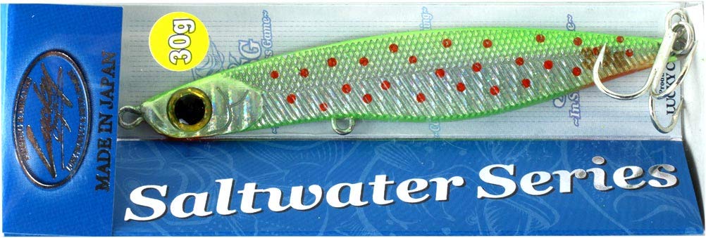 LUCKY CRAFT SW Wander Spanish Mackerel Jig 95 glow-yellow finish increases visibility