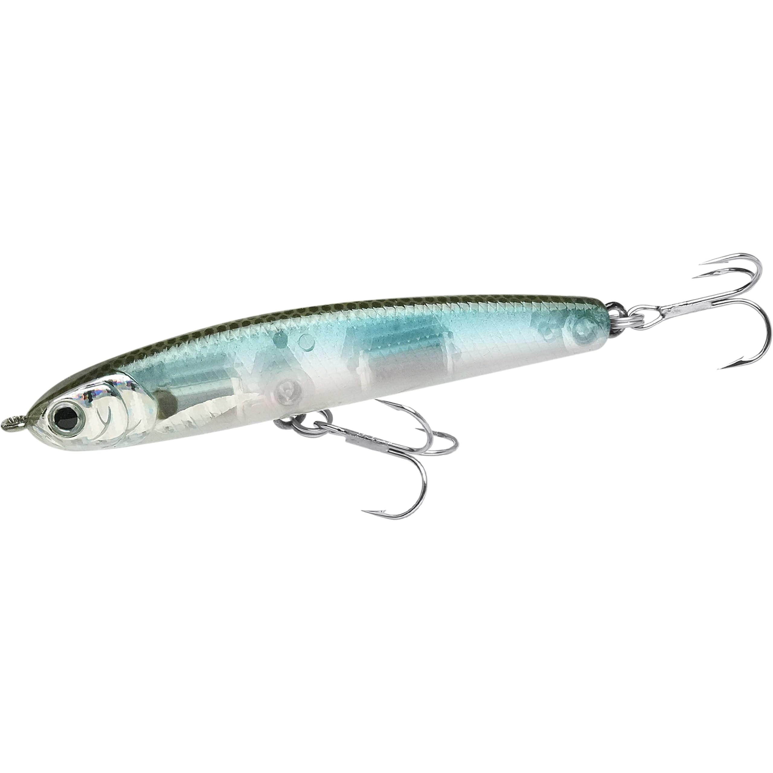 LUCKY CRAFT Wander 80 11.5g 283 Silver Cheek Ghost Minnow lure in water.