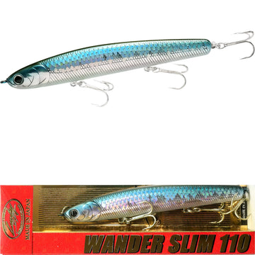 LUCKY CRAFT Wander Slim 110 herring side view for long casts and realistic baitfish appeal.