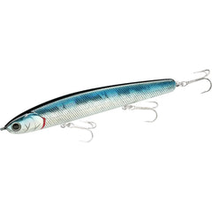 Lucky Craft Wander Slim 110 lure in action for saltwater fishing, attracting predatory fish.