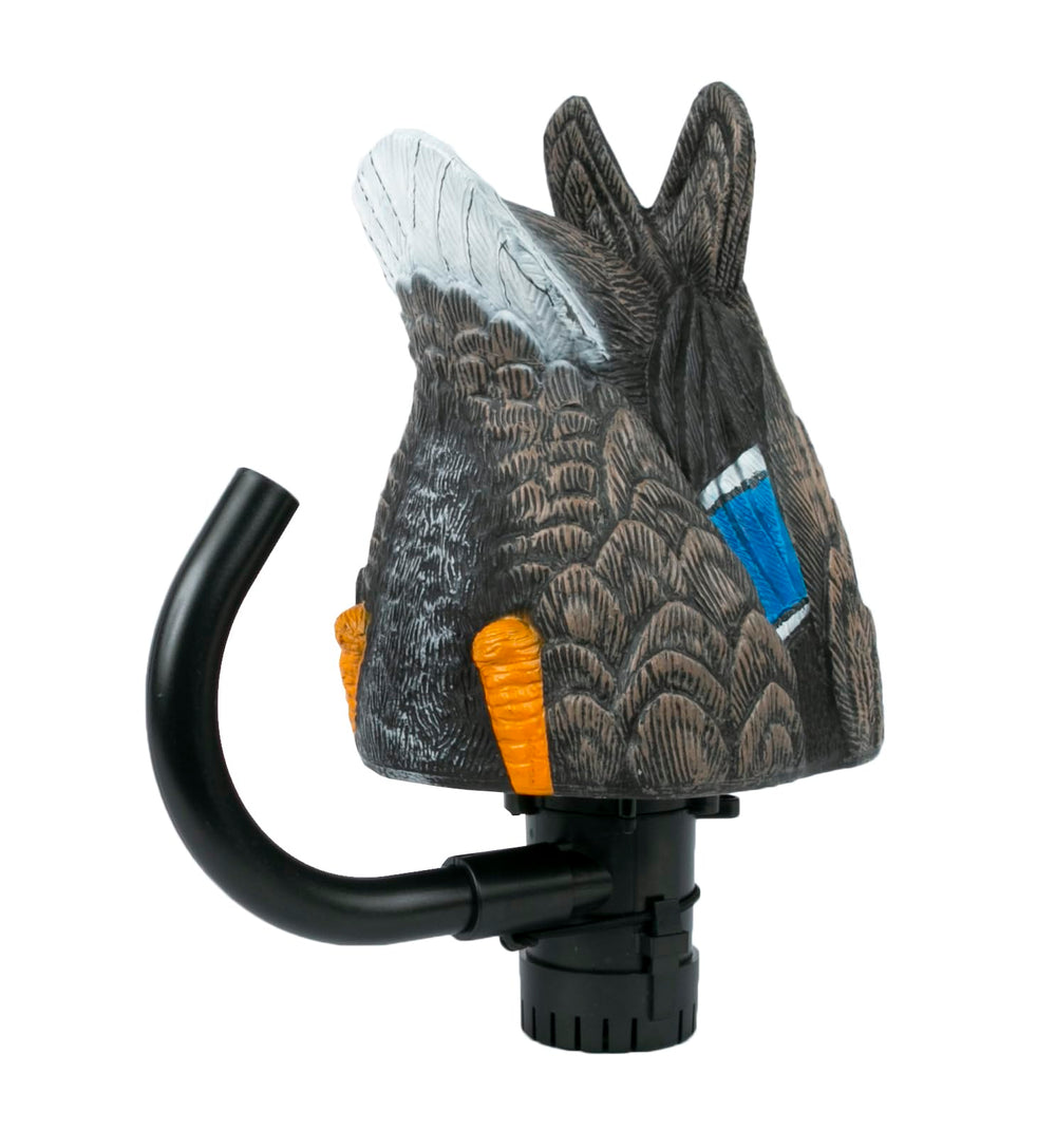 Lucky Duck Agitator 2.0 exhaust tube; easy transport and adjustable wobble for weary birds
